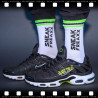SneakFreaxx Chaussettes Dirty Blanc-Vert